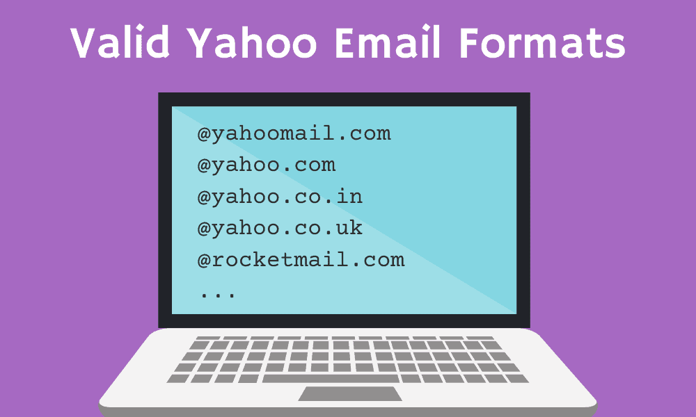 Yahoo Email Address Correct Format